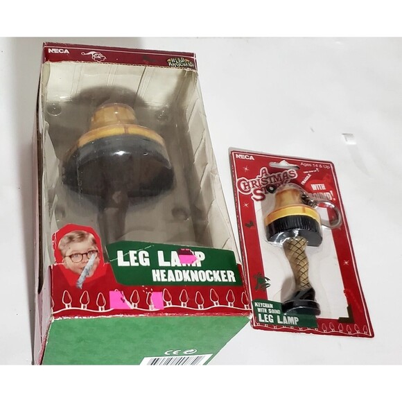 A Christmas Story Leg Lamp Knocker + Talking Leg Lamp Keychain Collectibles NECA - Picture 13 of 13